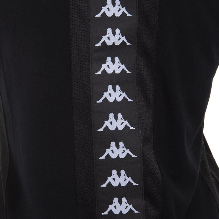 Polera Negra Franja Negra Back
