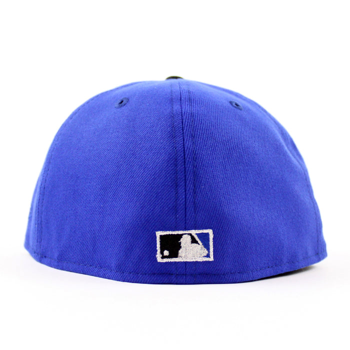 🚨PRE-ORDER🚨 Cleveland Indians Jacobs Field New Era 59Fifty Fitted Hat (Irvington 1.0 Majestic Blue Black Gray Under Brim)