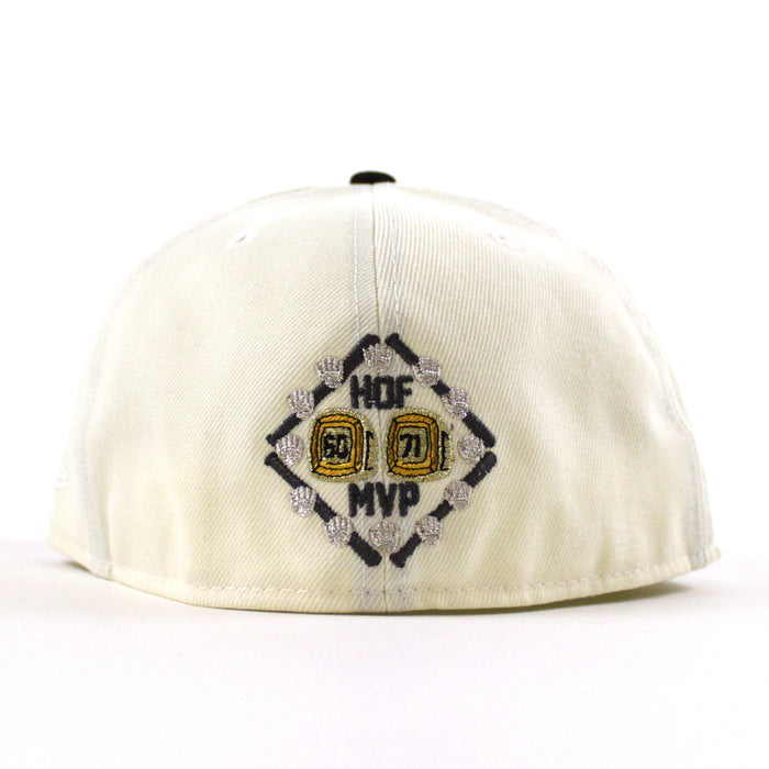 Roberto Clemente Pittsburgh Pirates 59Fifty New Era Fitted Hat (Chrome White Black Green Under Brim)
