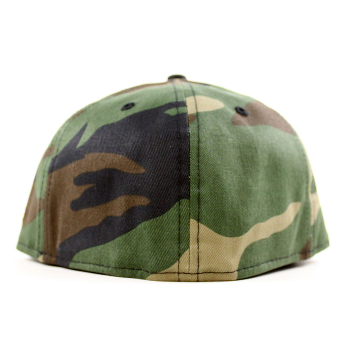 ROOSTER New Era 59Fifty Fitted Hat (WoodLand Camo Gray Under Brim)