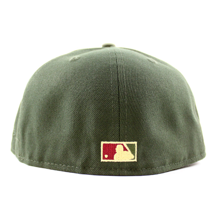 Seattle Mariners 30TH Anniversary New Era 59Fifty Fitted Hat (SeaWeed Olive Khaki Under Brim)