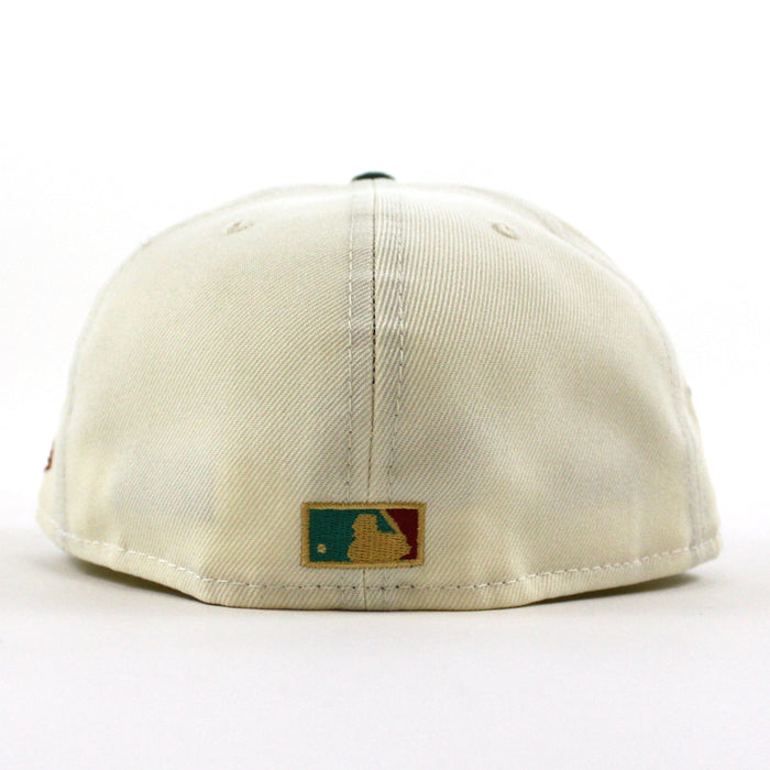 Seattle Pilots 1969 Pilots New Era Fitted 59Fifty Hat (Glow in the Dark CHROME WHITE PINE NEEDLE GREEN PINOT RED Under brim)