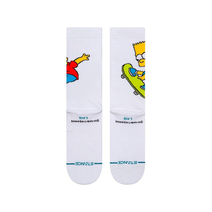 Stance Sock Bart Simpson Men White
