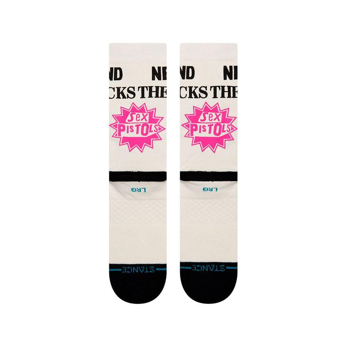 Stance Sock Sex Pistols Never Mind The Bollocks Off Men White