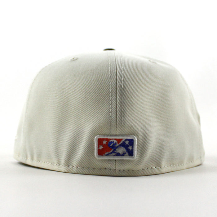Syracuse Mets Inaugural Season New Era 59Fifty Fitted Hat (Chrome White Black Green Under Brim)