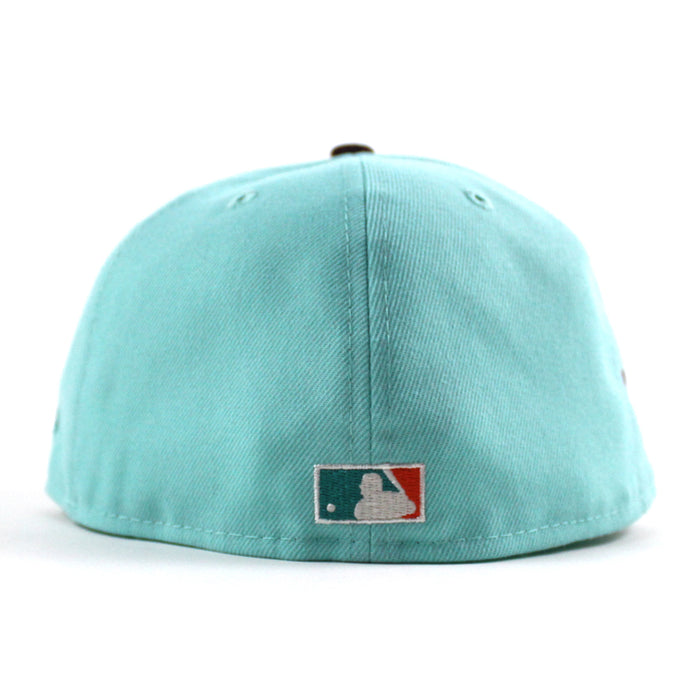 Texas Rangers 40TH ANNIVERSARY New Era 59Fifty Fitted Hat (Tint Blue Maroon ORANGE Under Brim)