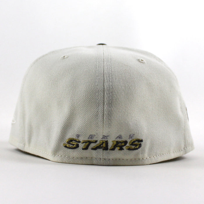 TEXAS STARS AMERICAN HOCKEY LEAGUE 5TH Anniversary New Era 59Fifty Fitted Hat (Chrome White Navy Green Under Brim)