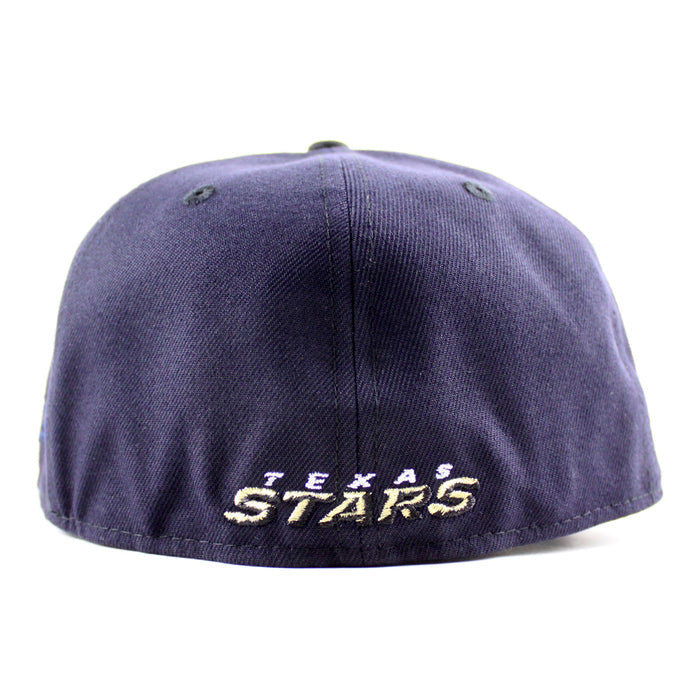TEXAS STARS AMERICAN HOCKEY LEAGUE 5TH Anniversary New Era 59Fifty Fitted Hat (Navy Black Green Under Brim)