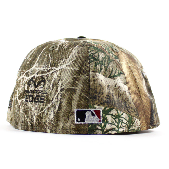 Upside Down ∀ Anaheim Angels 60th Anniversary New Era 59Fifty Fitted Hat (RealTree Black Green Under Brim)