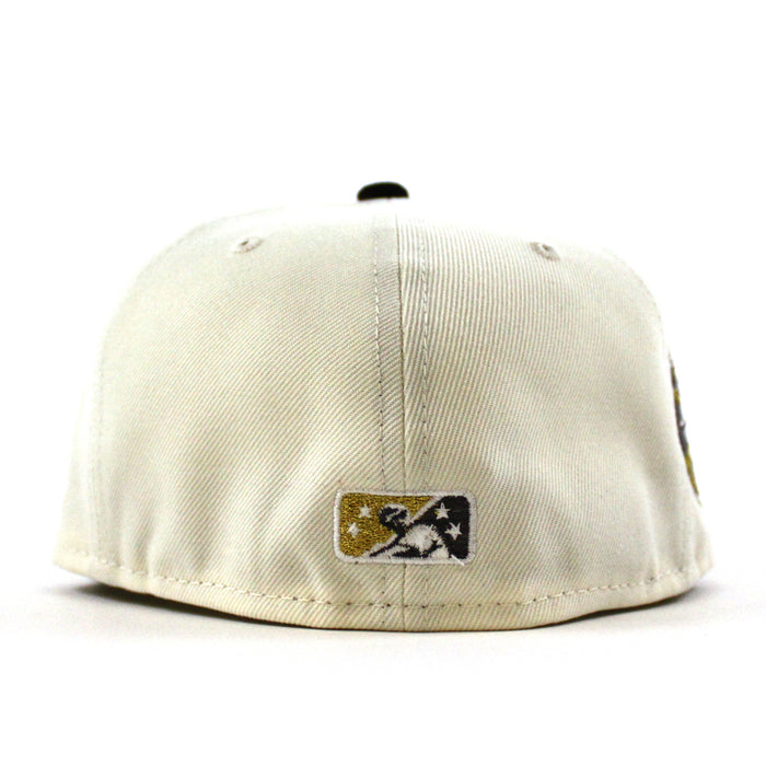 WISCONSIN TIMBER RATTLER New Era 59Fifty Fitted Hat (Chrome White Cordury Gray Under Brim)