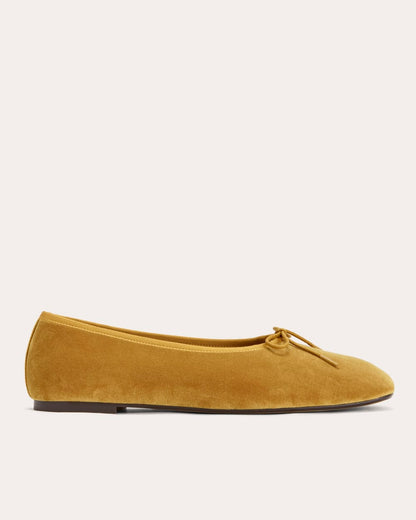 The Day Ballet Flat | Golden Sun Velvet