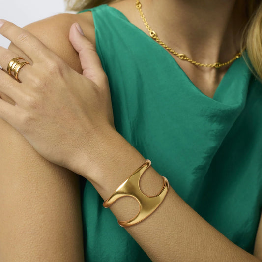Laguna Statement Cuff - Gold