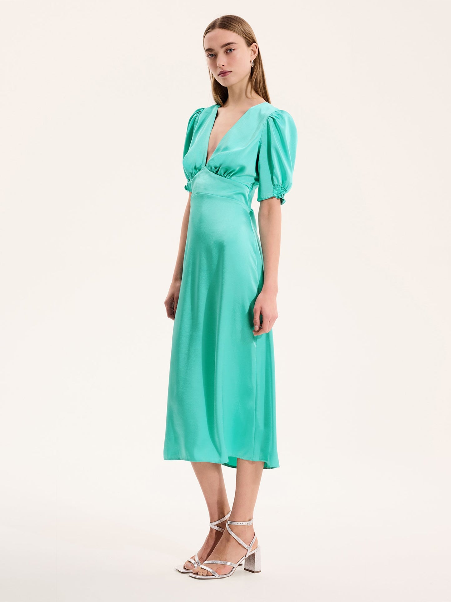 Odette Dress in Turquoise