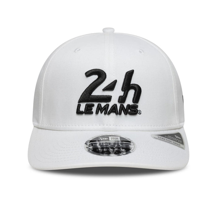 Pictured is this 24HR Le Mans Core White 9SEVENTY Stretch Snap Adjustable Cap 2