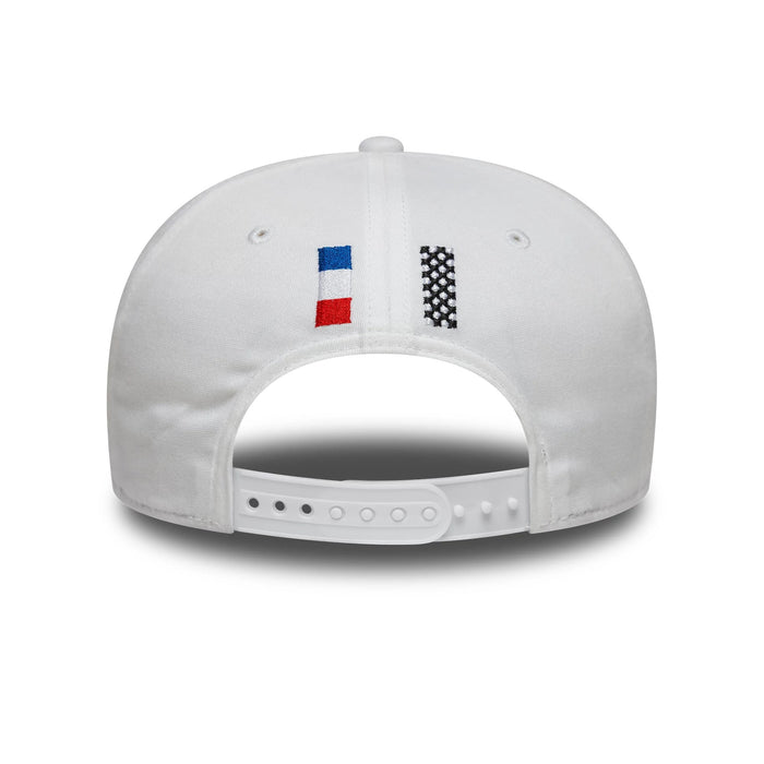 Pictured is this 24HR Le Mans Core White 9SEVENTY Stretch Snap Adjustable Cap 4