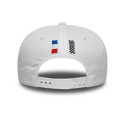Pictured is this 24HR Le Mans Core White 9SEVENTY Stretch Snap Adjustable Cap 4
