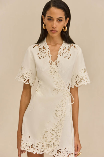 JABARI DRESS - OFF WHITE