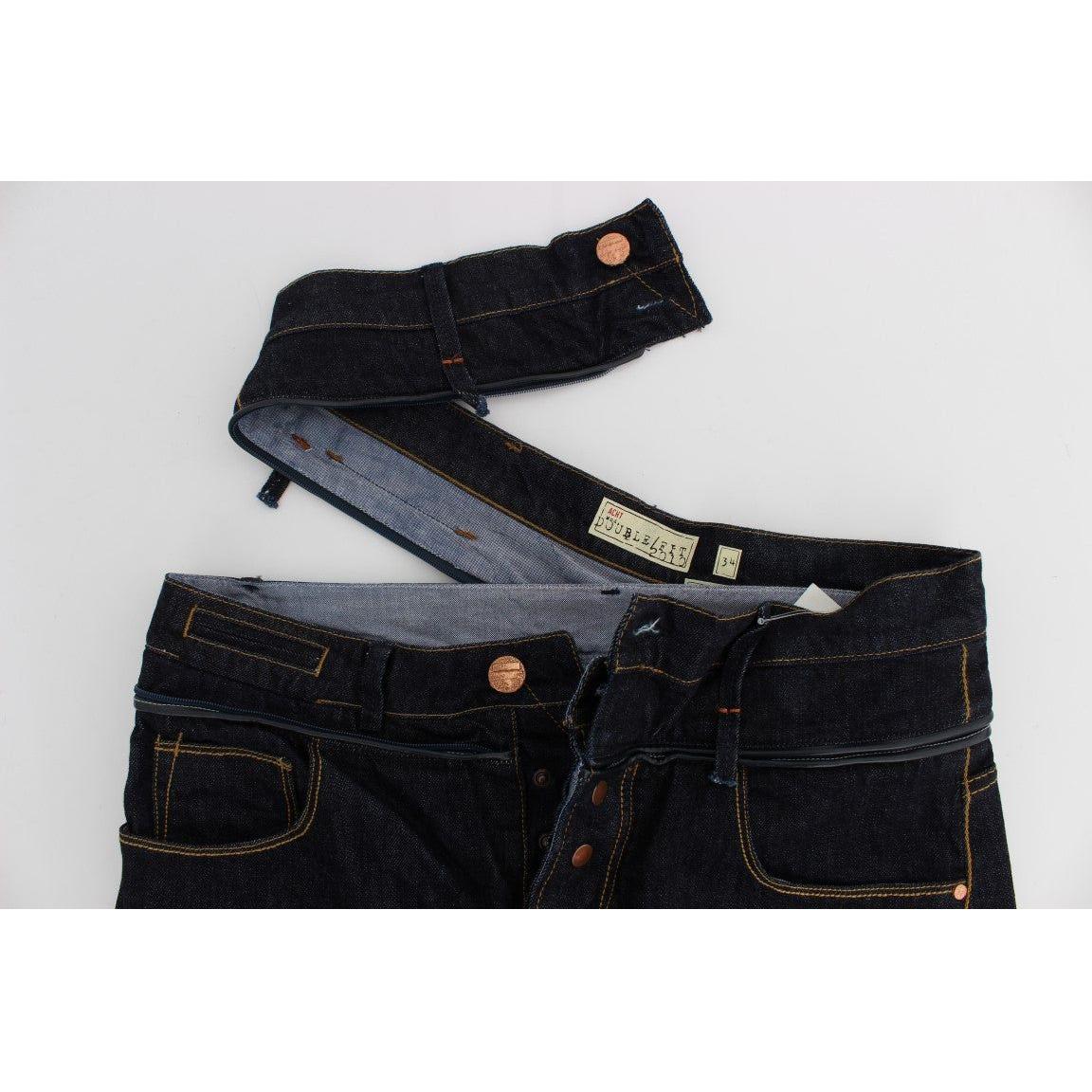 Acht Blue Cotton Regular Straight Fit Jeans