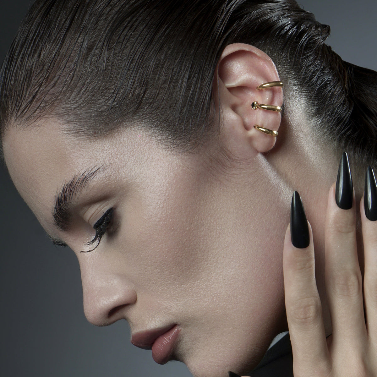 TWIN FANG EAR CUFFS