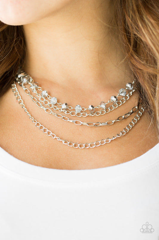 Extravagant Elegance - Silver Paparazzi Accessories