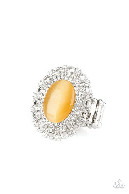 BAROQUE The Spell - Yellow Paparazzi Accessories