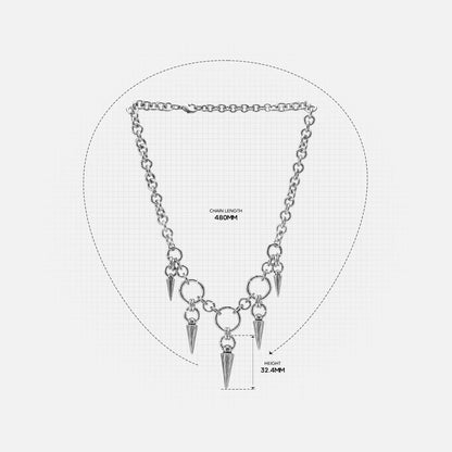 WARDEN SPIKE NECKLACE