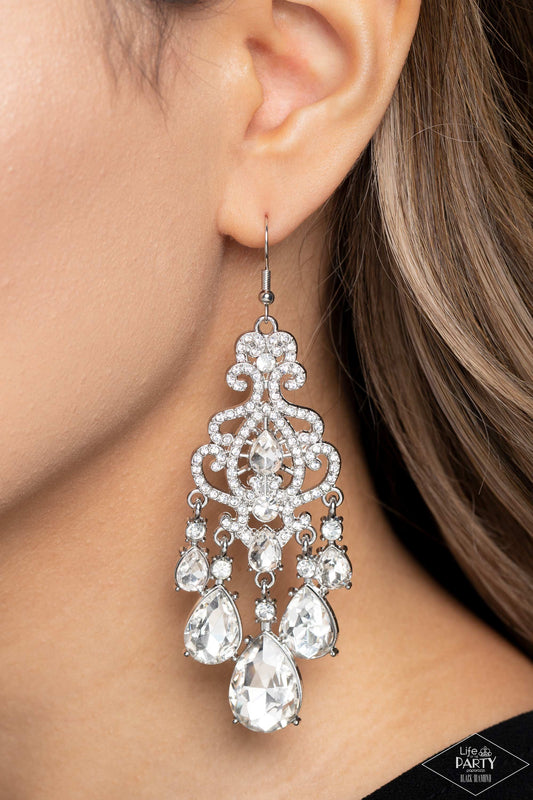 Queen Of All Things Sparkly - White Paparazzi Accessories