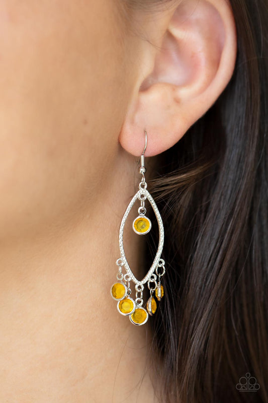 Glassy Grotto - Yellow Paparazzi Accessories