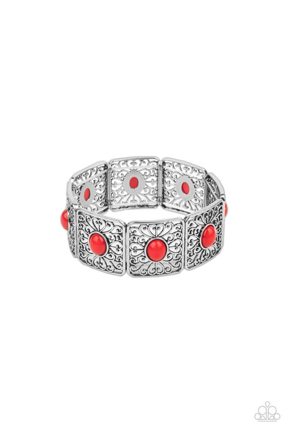 Cakewalk Dancing - Red Paparazzi Accessories