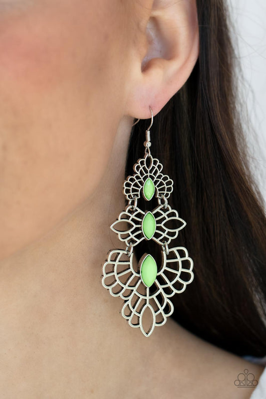 Flamboyant Frills - Green Paparazzi Accessories