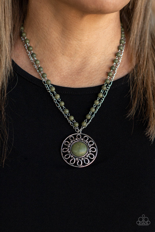 Sahara Suburb - Green Paparazzi Accessories