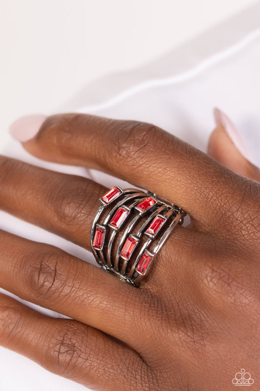 Exceptional Edge - Red Paparazzi Accessories