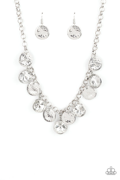 Spot On Sparkle - White Paparazzi Accessories