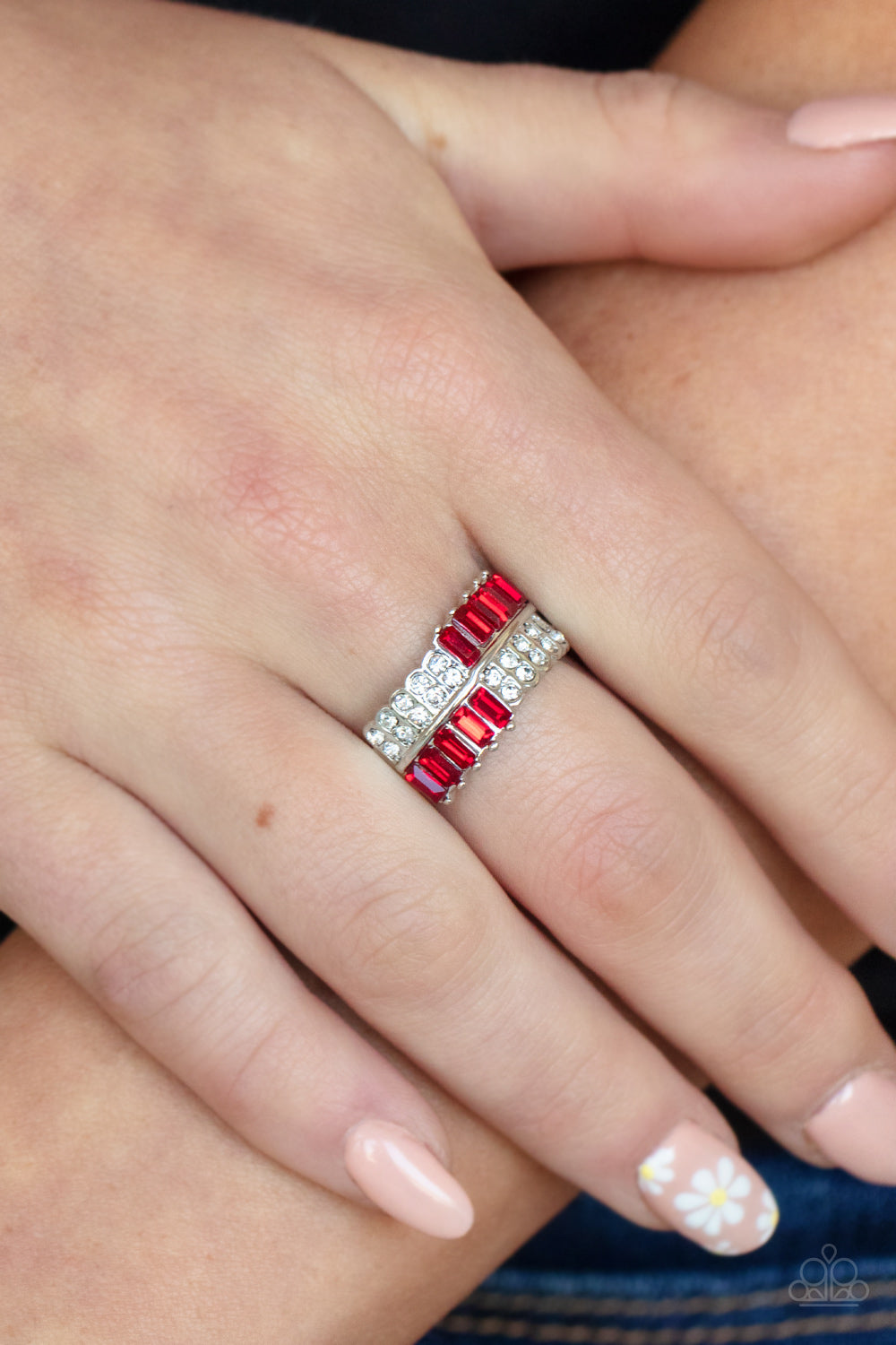 Put Them in Check - Red Paparazzi Accessories
