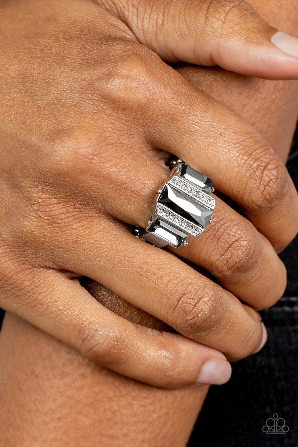 A GLITZY Verdict - Silver Paparazzi Accessories