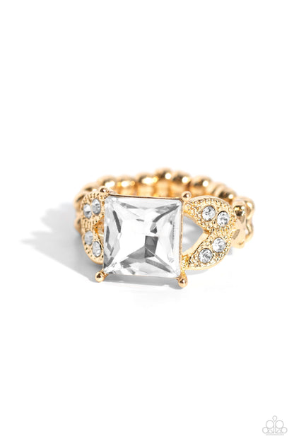 Deluxe Drama - Gold Paparazzi Accessories
