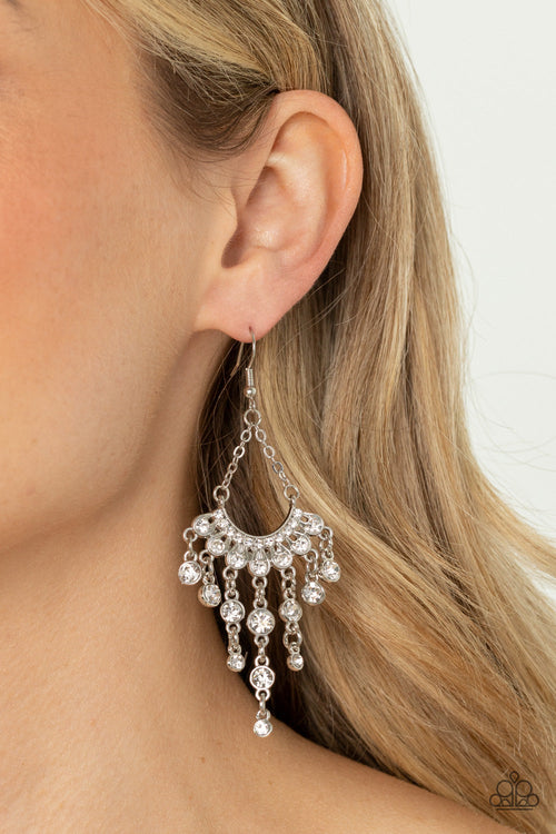 Commanding Candescence - White Paparazzi Accessories