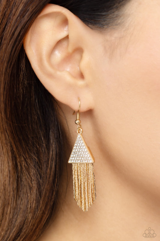 Pyramid SHEEN - Gold Paparazzi Accessories
