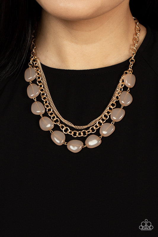 Pumped Up Posh - Gold Paparazzi Accessories