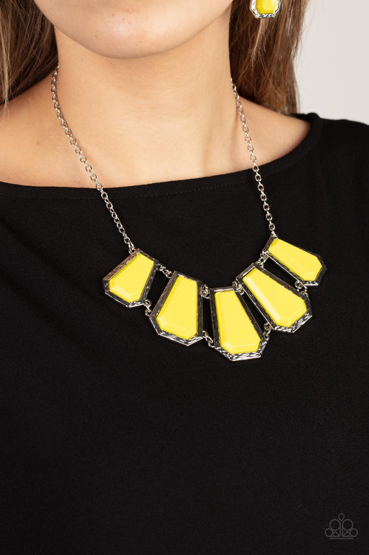 Stellar Heiress - Yellow Paparazzi Accessories