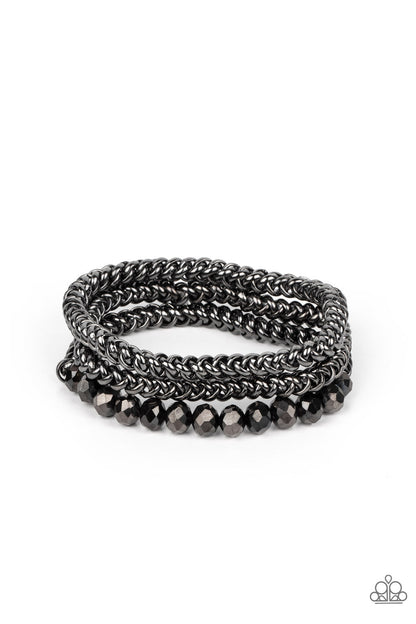Gutsy and Glitzy - Black Paparazzi Accessories