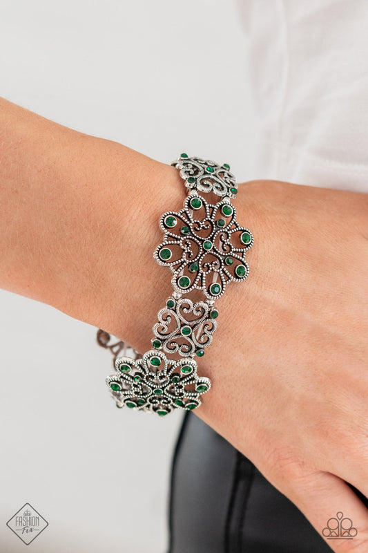 Regal Recognition - Green Paparazzi Accessories