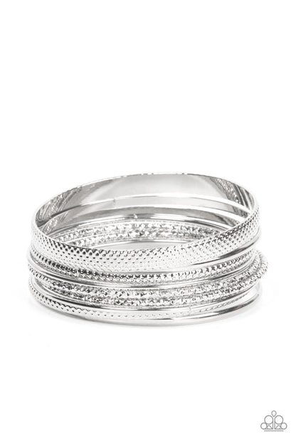 Circlet Circus - Silver Paparazzi Accessories