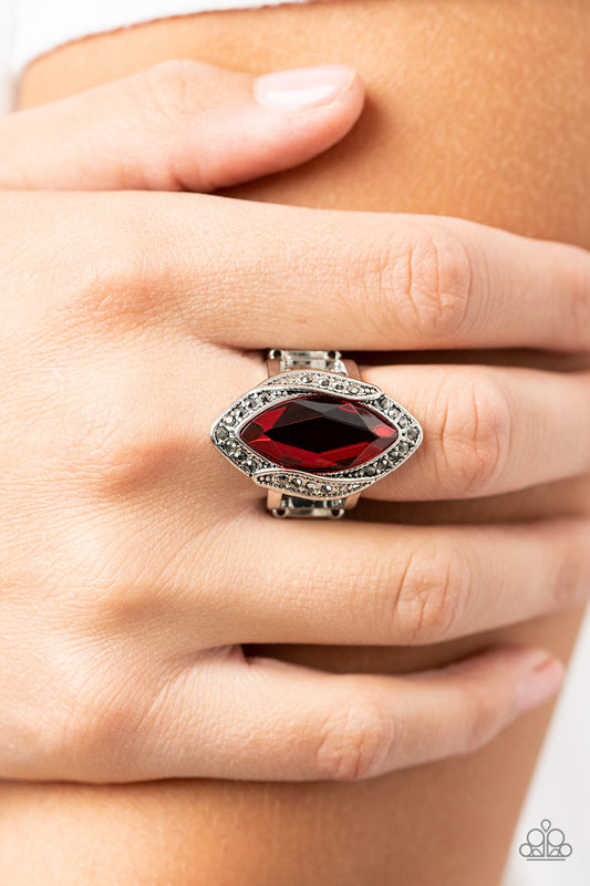 Let Me Take a REIGN Check - Red Paparazzi Accessories