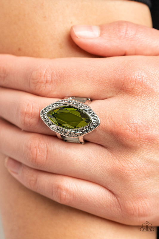 Let Me Take a REIGN Check - Green Paparazzi Accessories
