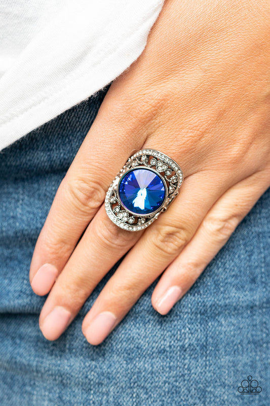 Galactic Garden - Blue Paparazzi Accessories