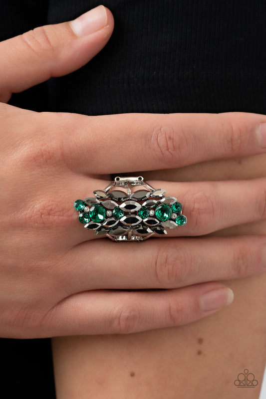 Smoky Smolder - Green Paparazzi Accessories