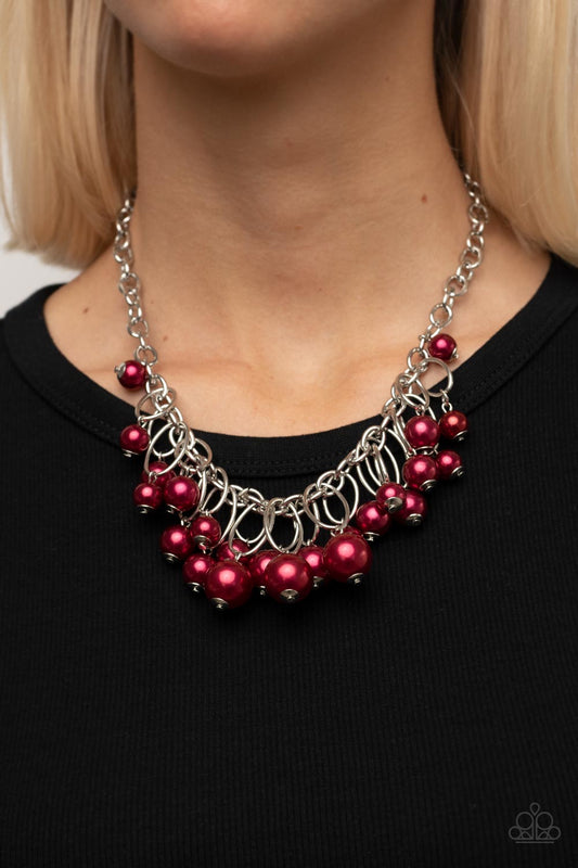 Powerhouse Pose - Red Paparazzi Accessories
