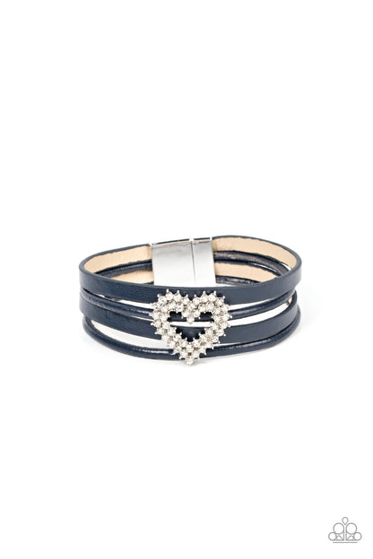 Wildly in Love - Blue Paparazzi Accessories