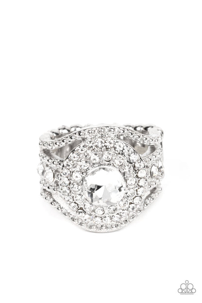 Understated Drama - White Paparazzi Accessories